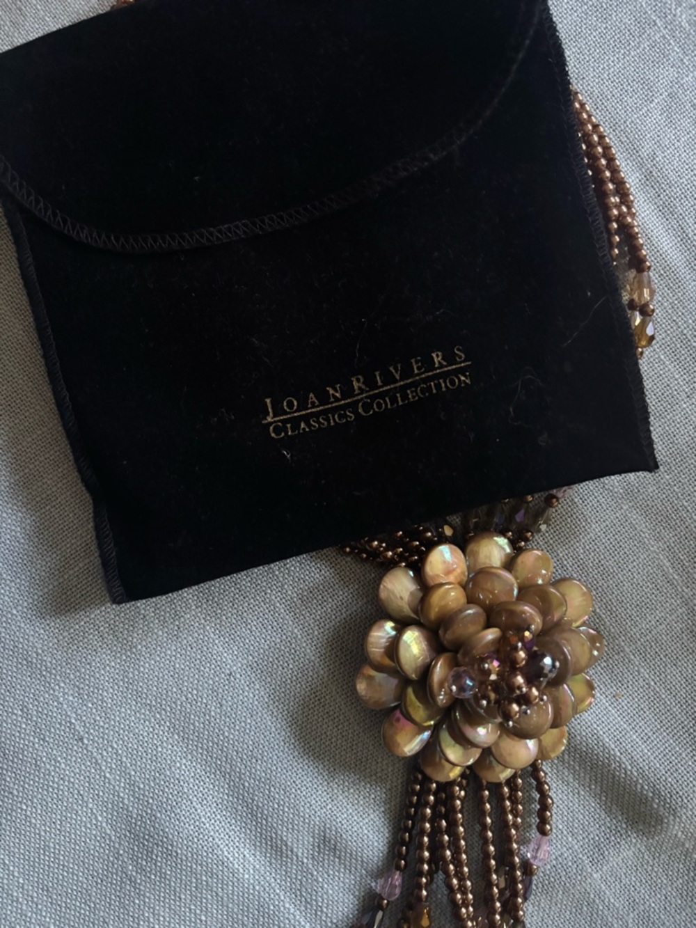 Joan Rivers Starlet Golden Retired Statement Necklace